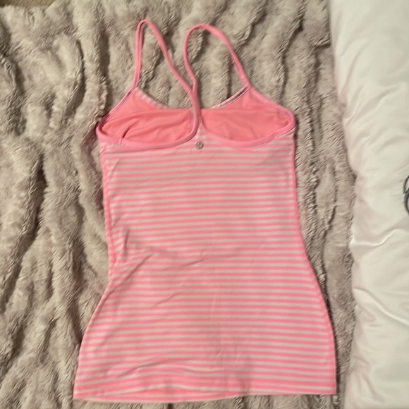 Lululemon striped Flow Y tank - Picture 2 of 3